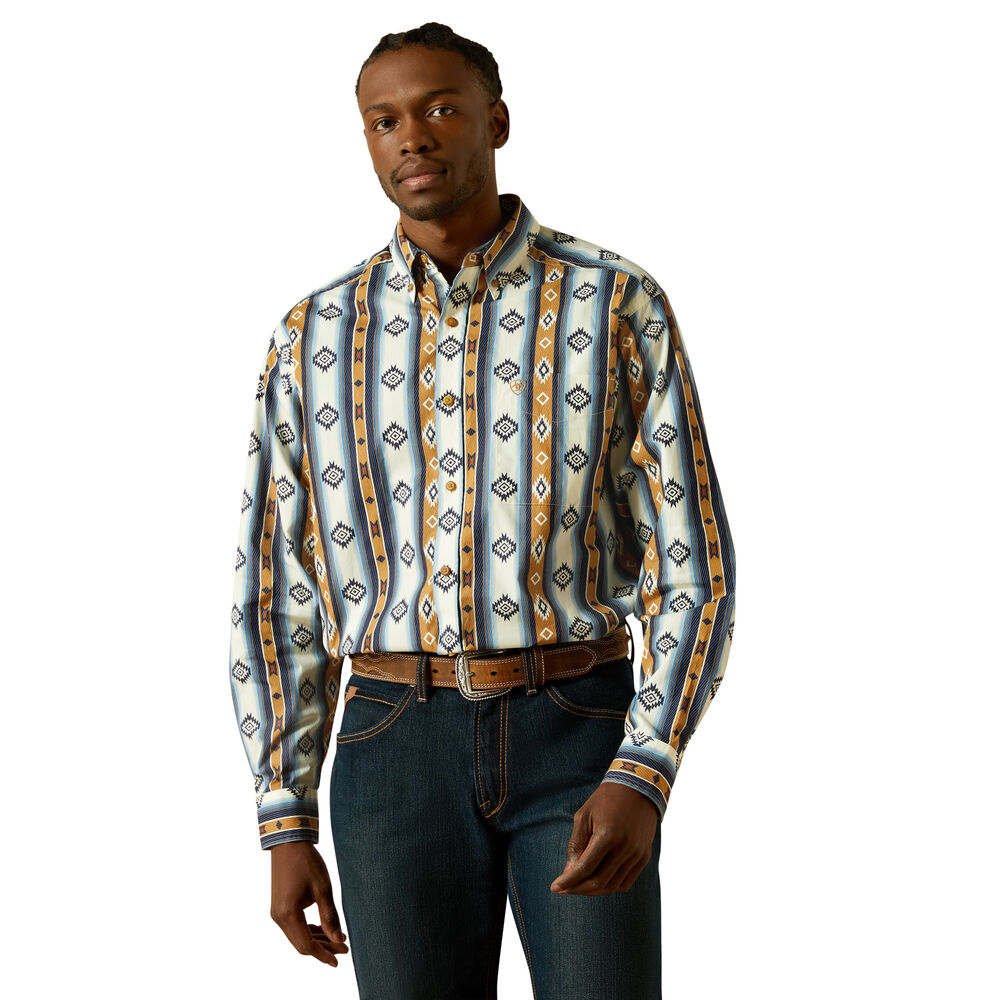 Ariat Mens Shilo L/S Shirt (10062236) Blue