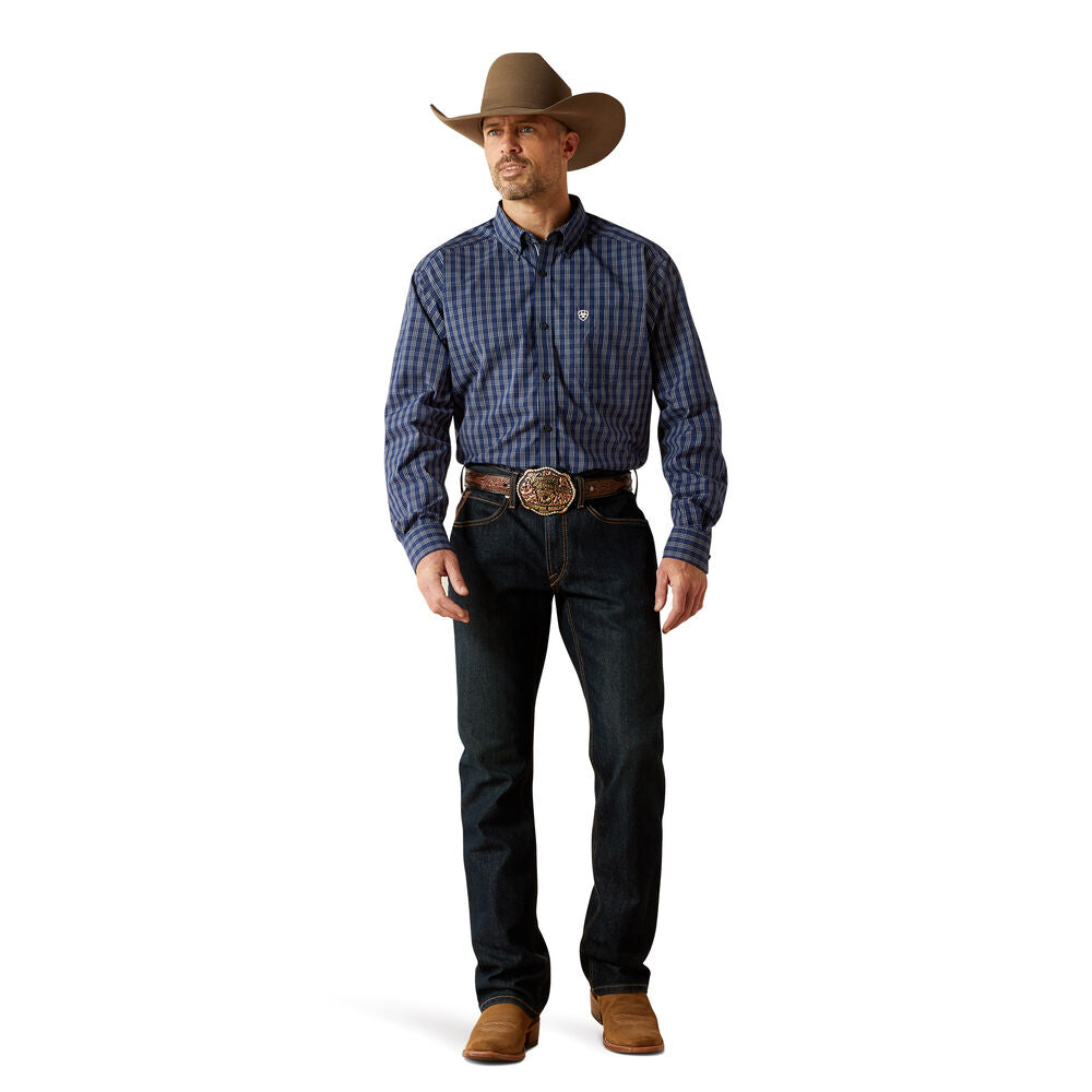 Ariat Mens Pro Series Sawyer L/S Shirt (10062470) Dark Blue