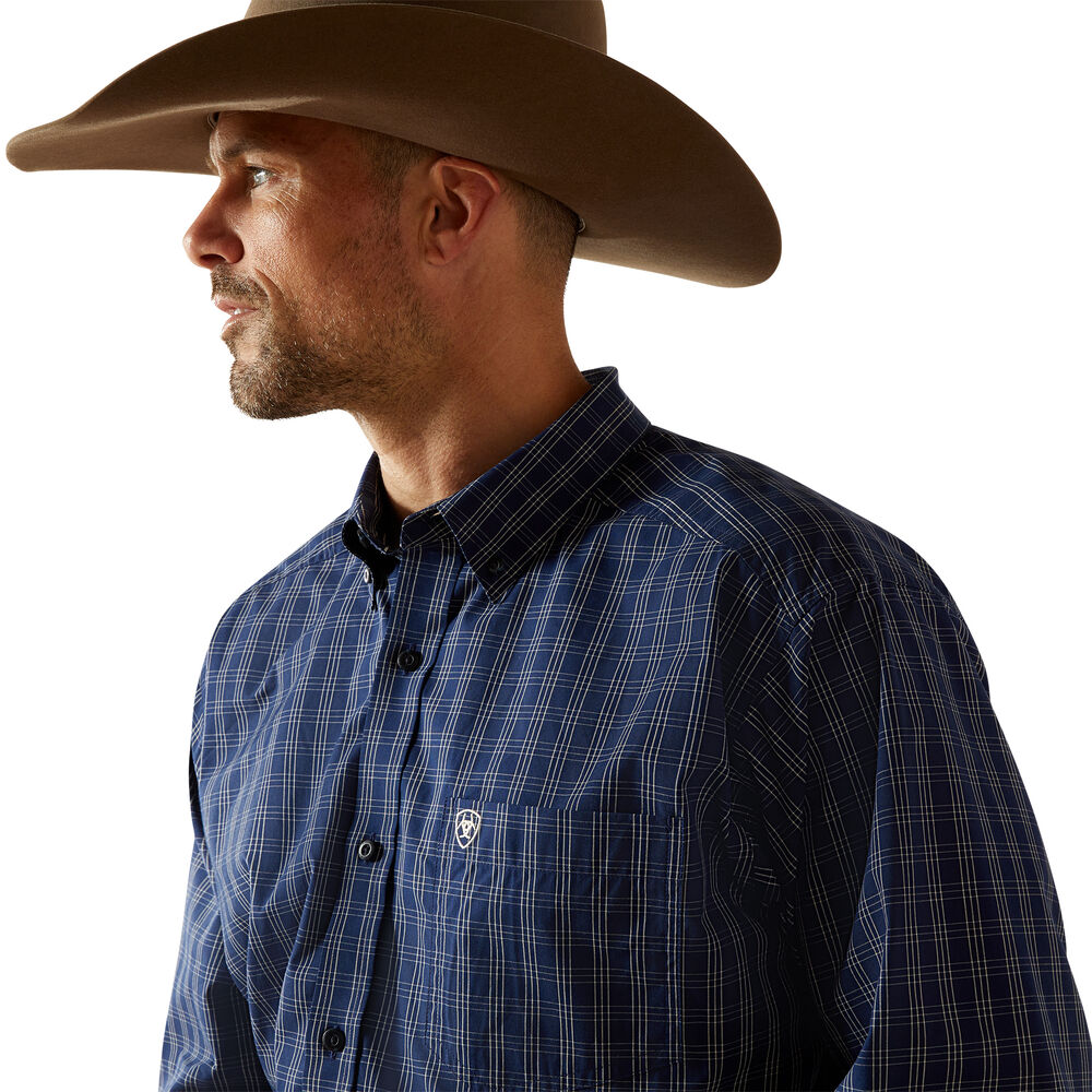 Ariat Mens Pro Series Sawyer L/S Shirt (10062470) Dark Blue