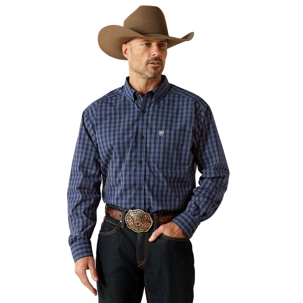 Ariat Mens Pro Series Sawyer L/S Shirt (10062470) Dark Blue