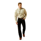 Ariat Mens Team Pierce L/S Shirt (10062251) Cream/Light Brown