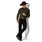 Ariat Mens Team Phibert L/S Shirt (10062253) Black/Teal