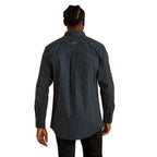 Ariat Mens Team Portland Fitted L/S Shirt (10062254) Black/Gold