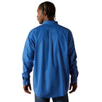 Ariat Mens Wrinkle Free Chase L/S Shirt (10062229) Cobalt