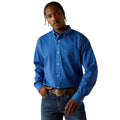 Ariat Mens Wrinkle Free Chase L/S Shirt (10062229) Cobalt