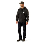 Ariat Mens Sponsor Patriot Hoodie (10062496) Charcoal Heather
