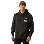 Ariat Mens Sponsor Patriot Hoodie (10062496) Charcoal Heather