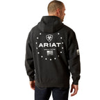 Ariat Mens Sponsor Patriot Hoodie (10062496) Charcoal Heather