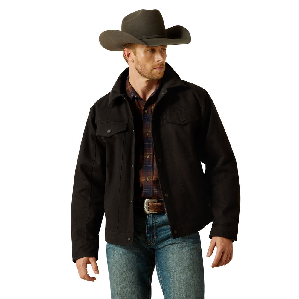 Ariat Mens Canvas Rancher Jacket (10062438) Black