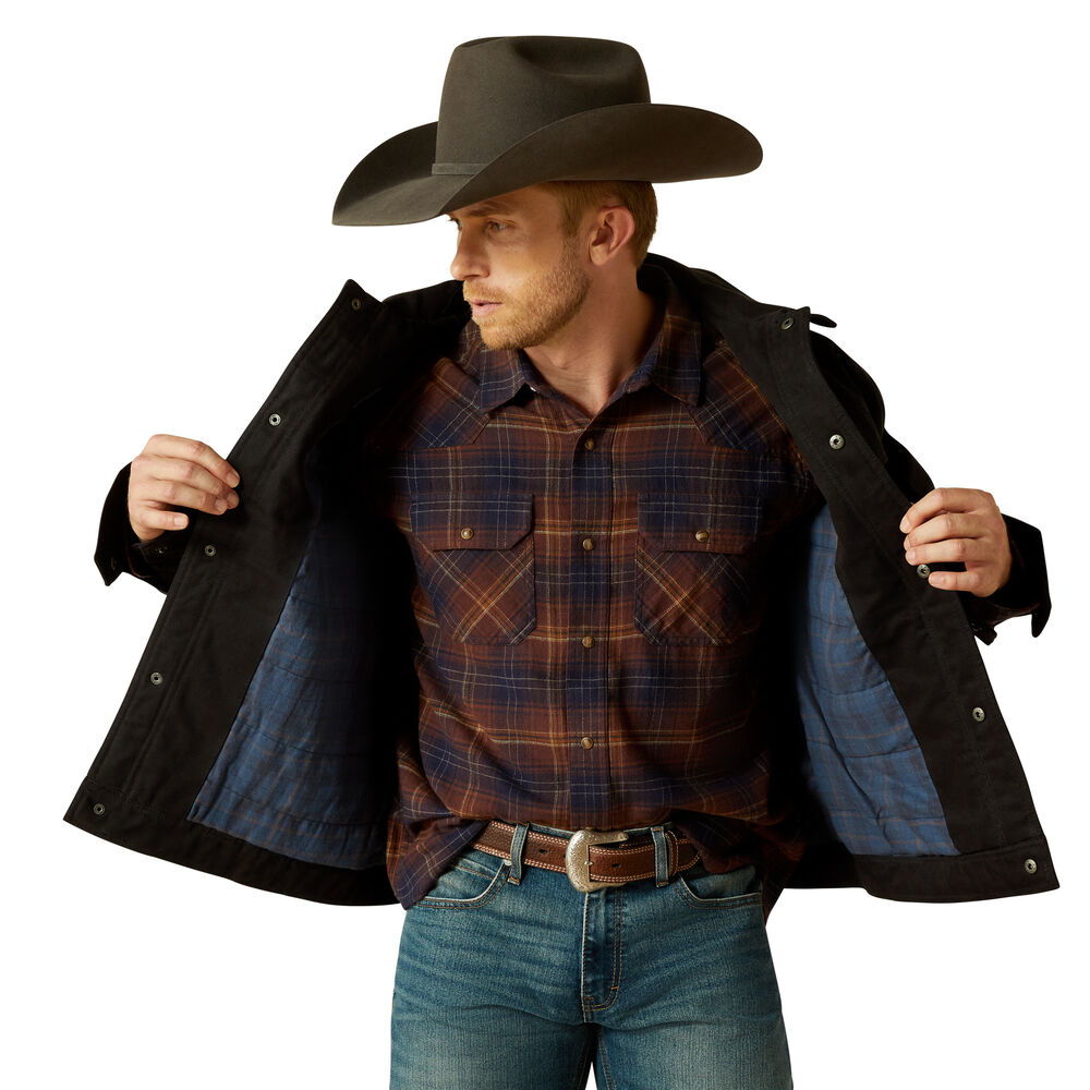 Ariat Mens Canvas Rancher Jacket (10062438) Black