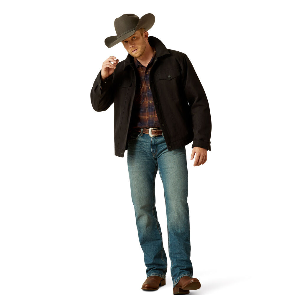 Ariat Mens Canvas Rancher Jacket (10062438) Black