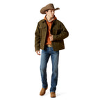 Ariat Mens Canvas Rancher Jacket (10062437) Desert Sand Khaki