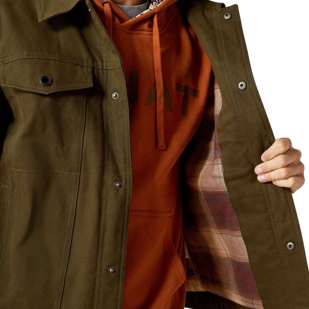 Ariat Mens Canvas Rancher Jacket (10062437) Desert Sand Khaki