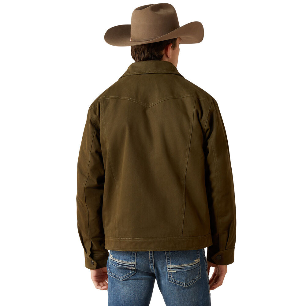 Ariat Mens Canvas Rancher Jacket (10062437) Desert Sand Khaki