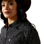 Ariat Womens Wrinkle Resistant Kirby L/S Shirt (10062539) Black Boot Stitch