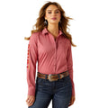 Ariat Womens Team Kirby Stretch L/S Shirt (10062656) Mauvewood