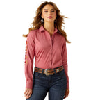 Ariat Womens Team Kirby Stretch L/S Shirt (10062656) Mauvewood