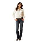 Ariat Womens Billie Jean L/S Shirt (10062673) Cloud Dancer Dobby