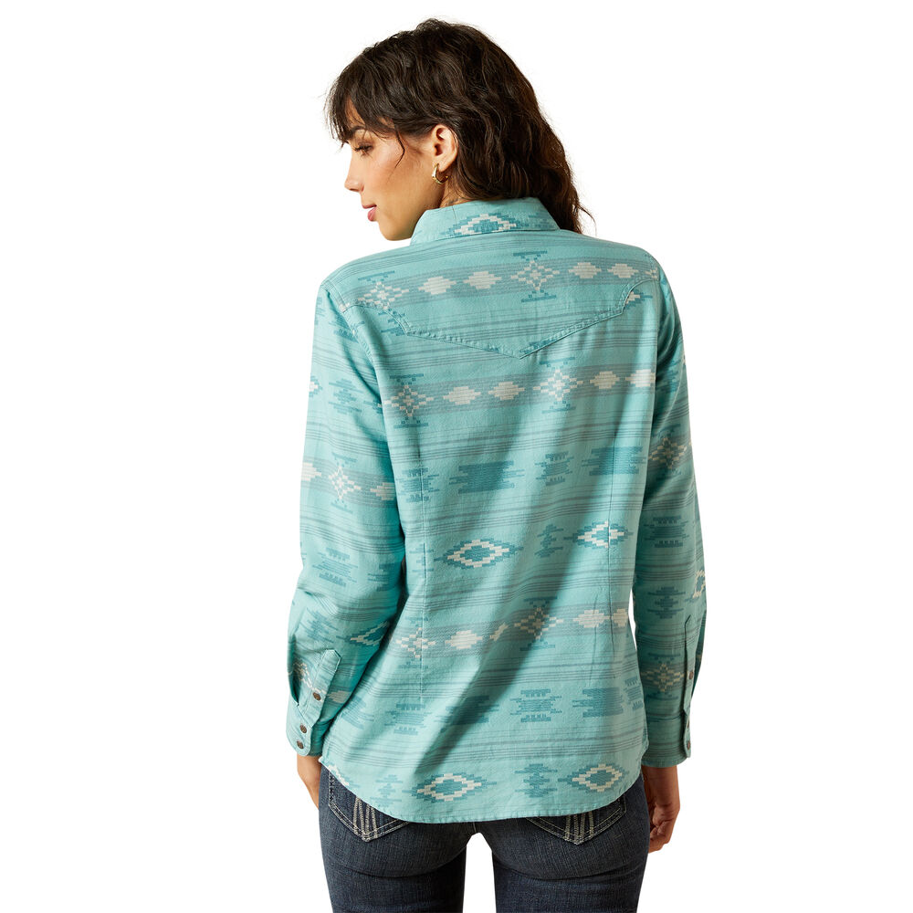 Ariat Womens Montana Western Snap L/S Shirt (10062841) Montana Blanket JCD