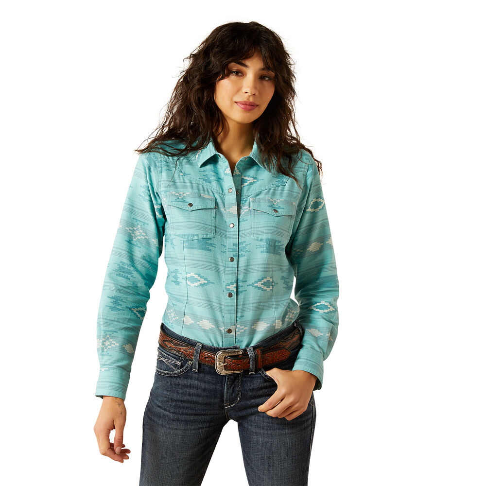 Ariat Womens Montana Western Snap L/S Shirt (10062841) Montana Blanket JCD