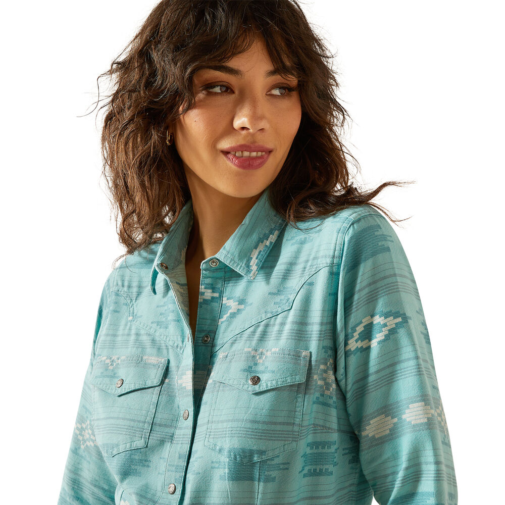 Ariat Womens Montana Western Snap L/S Shirt (10062841) Montana Blanket JCD