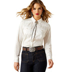 Ariat Womens Timeless Western Snap L/S Shirt (10062834) Cloud Dancer