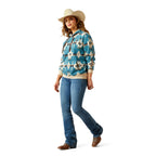 Ariat Womens Logo 2.0 Printed Hoodie (10062292) Agave SW Print