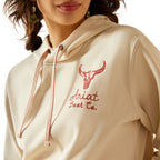 Ariat Womens Stitch Hoodie (10062310) Oyster Gray
