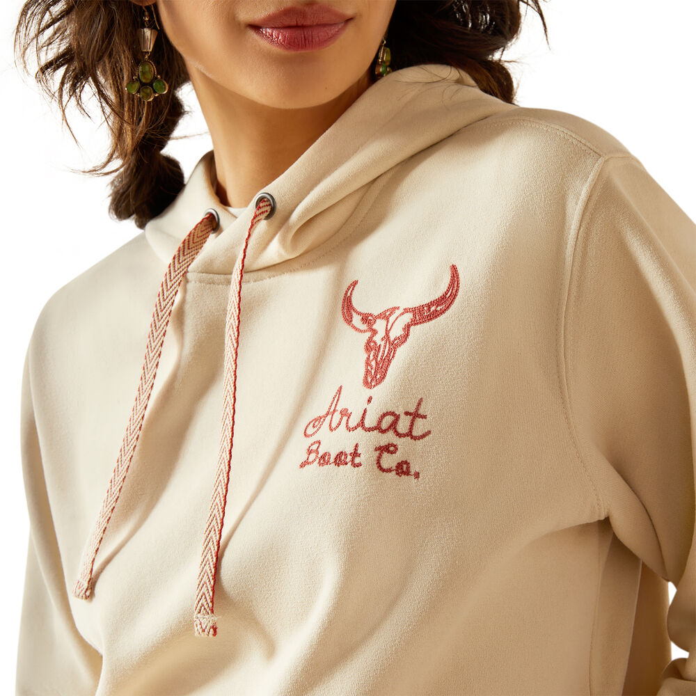 Ariat Womens Stitch Hoodie (10062310) Oyster Gray