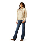 Ariat Womens Stitch Hoodie (10062310) Oyster Gray