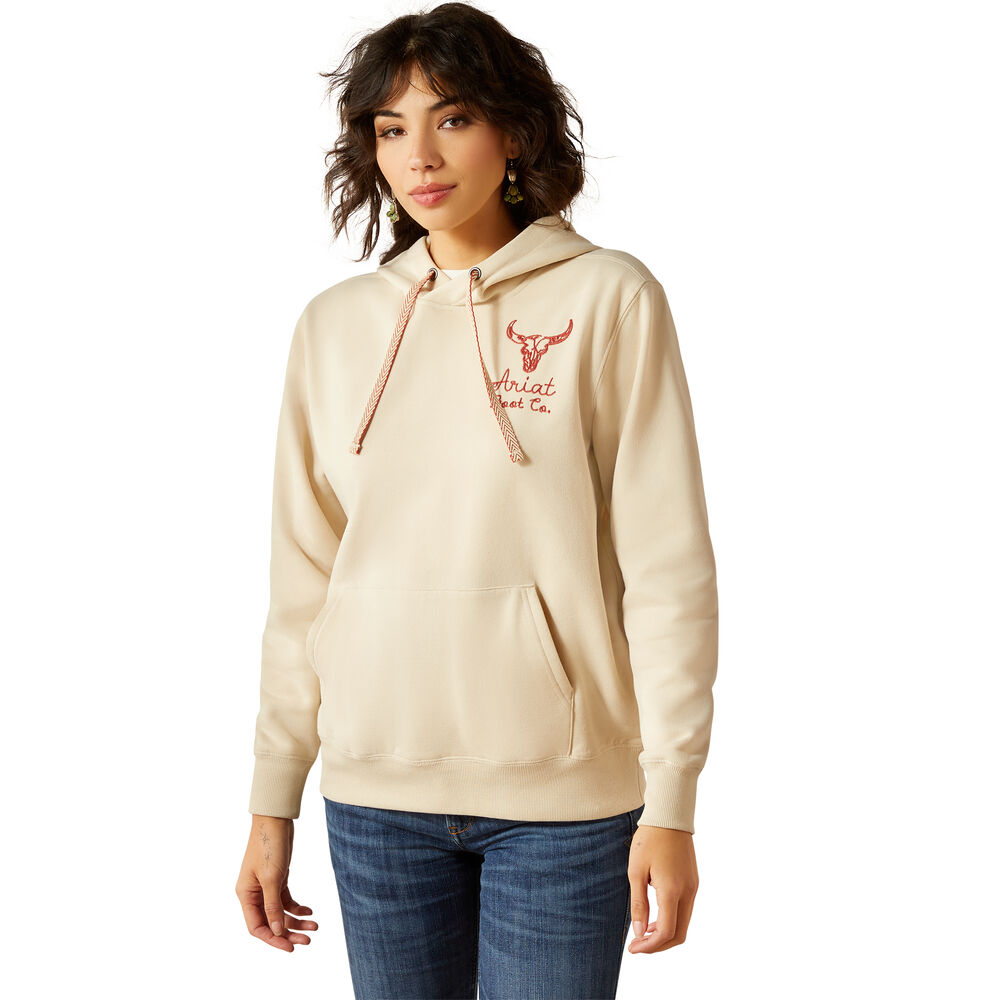 Ariat Womens Stitch Hoodie (10062310) Oyster Gray