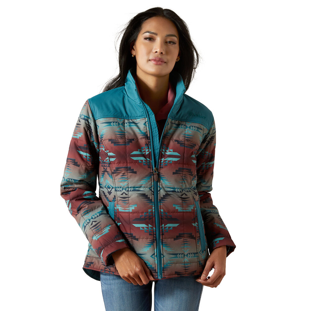 Ariat Womens Crius Insulated Jacket (10062549) Dragonfly/Inez Blanket Print