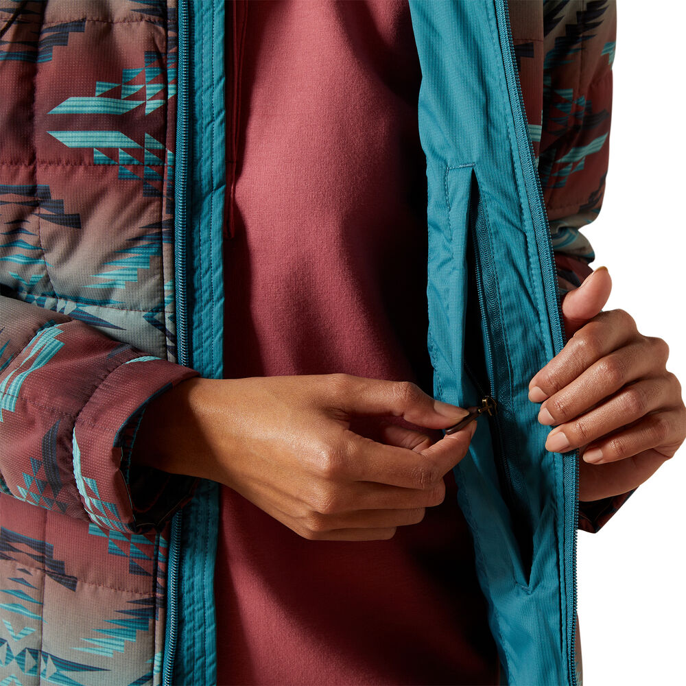 Ariat Womens Crius Insulated Jacket (10062549) Dragonfly/Inez Blanket Print