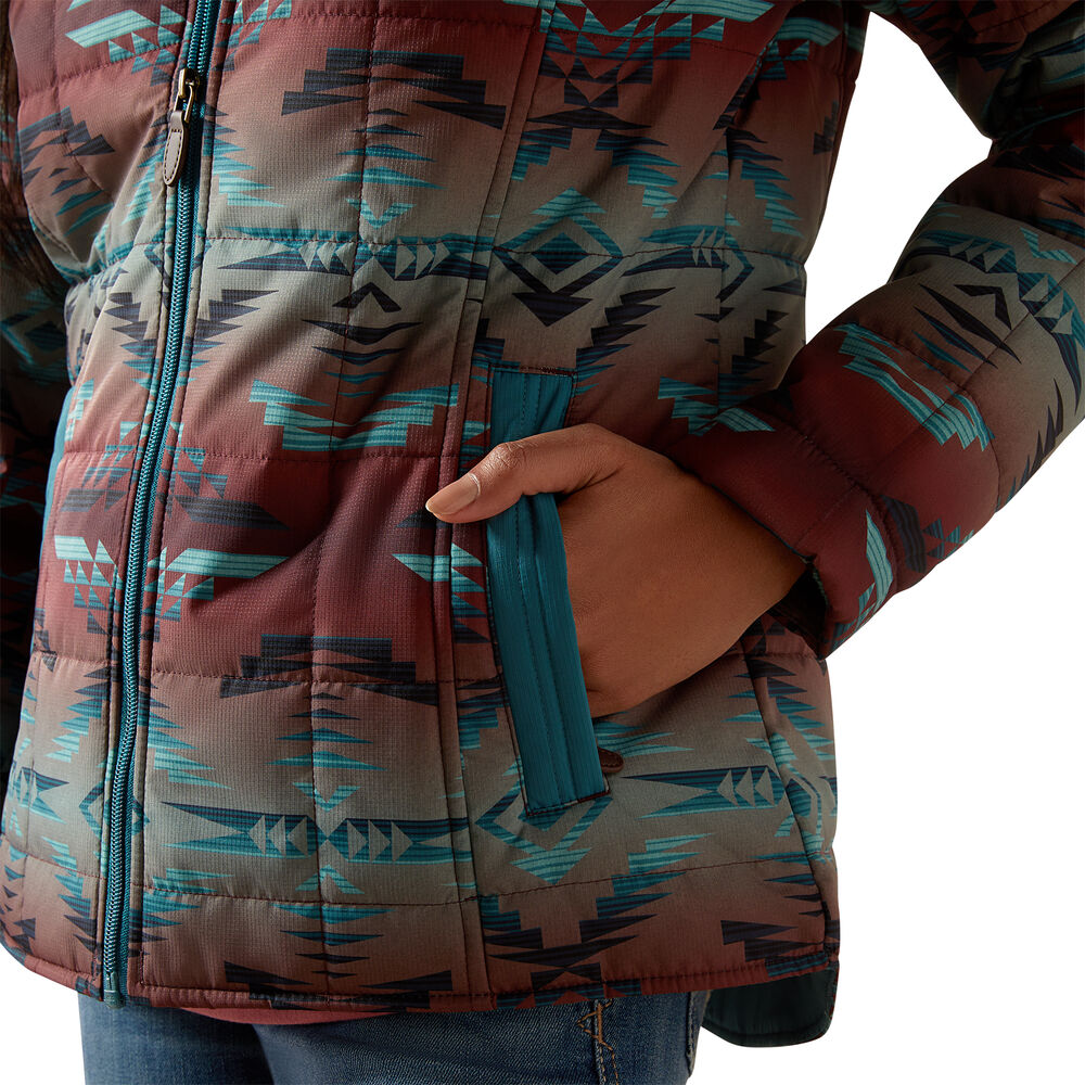 Ariat Womens Crius Insulated Jacket (10062549) Dragonfly/Inez Blanket Print