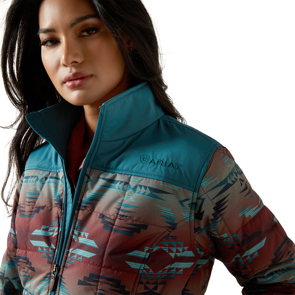 Ariat Womens Crius Insulated Jacket (10062549) Dragonfly/Inez Blanket Print
