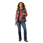 Ariat Womens Crius Insulated Vest (10062552) Dragonfly/Inez Blanket Print