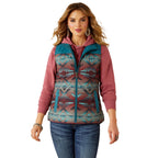 Ariat Womens Crius Insulated Vest (10062552) Dragonfly/Inez Blanket Print