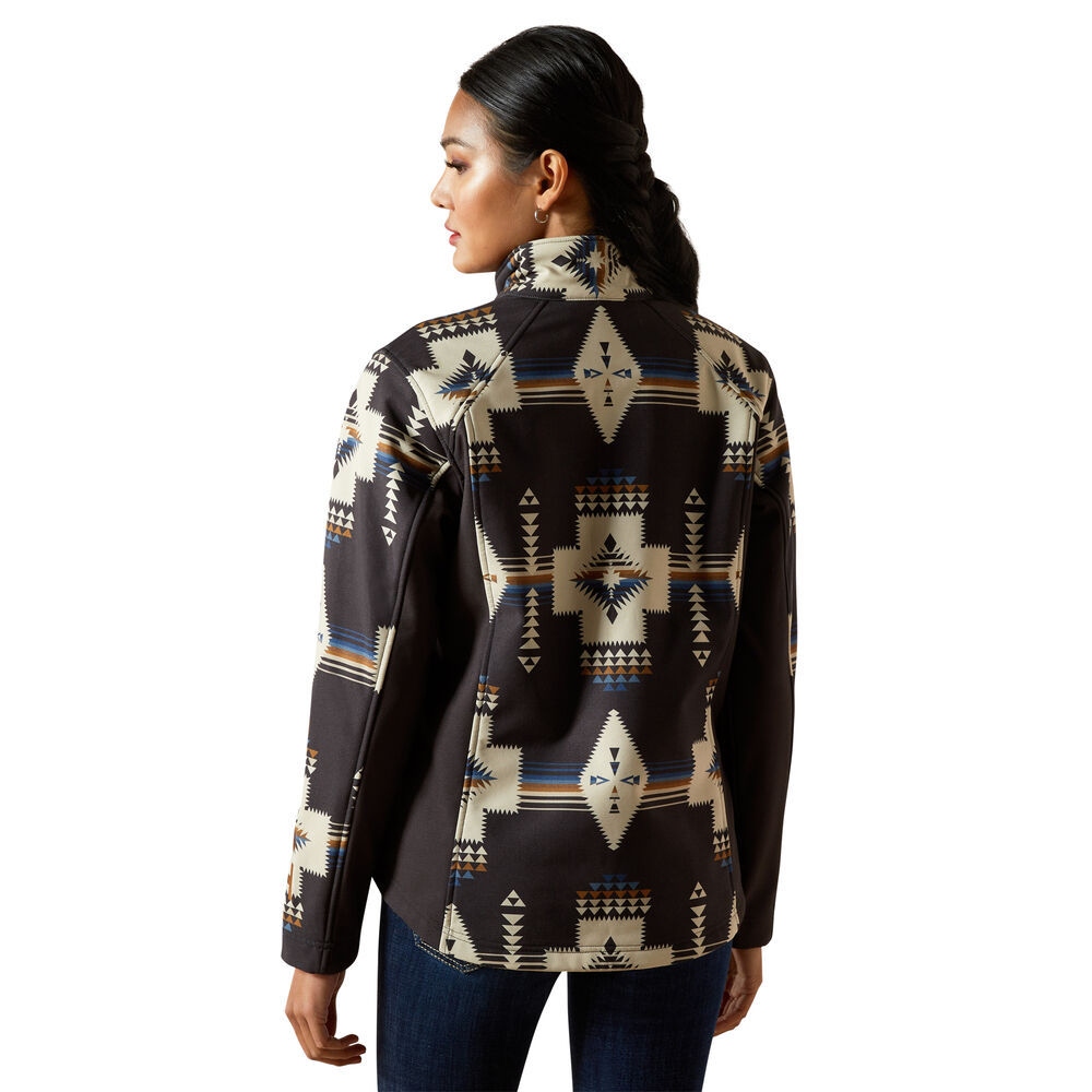 Ariat Womens Logo Softshell Print Jacket (10062213) Thornstone