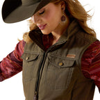 Ariat Womens Grizzly Quilted Vest (10062267) Earth