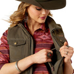 Ariat Womens Grizzly Quilted Vest (10062267) Earth