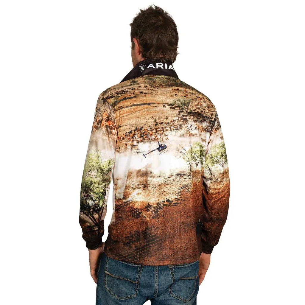 Ariat Unisex L/S Fishing Shirt (2013CLSP) Helimustering