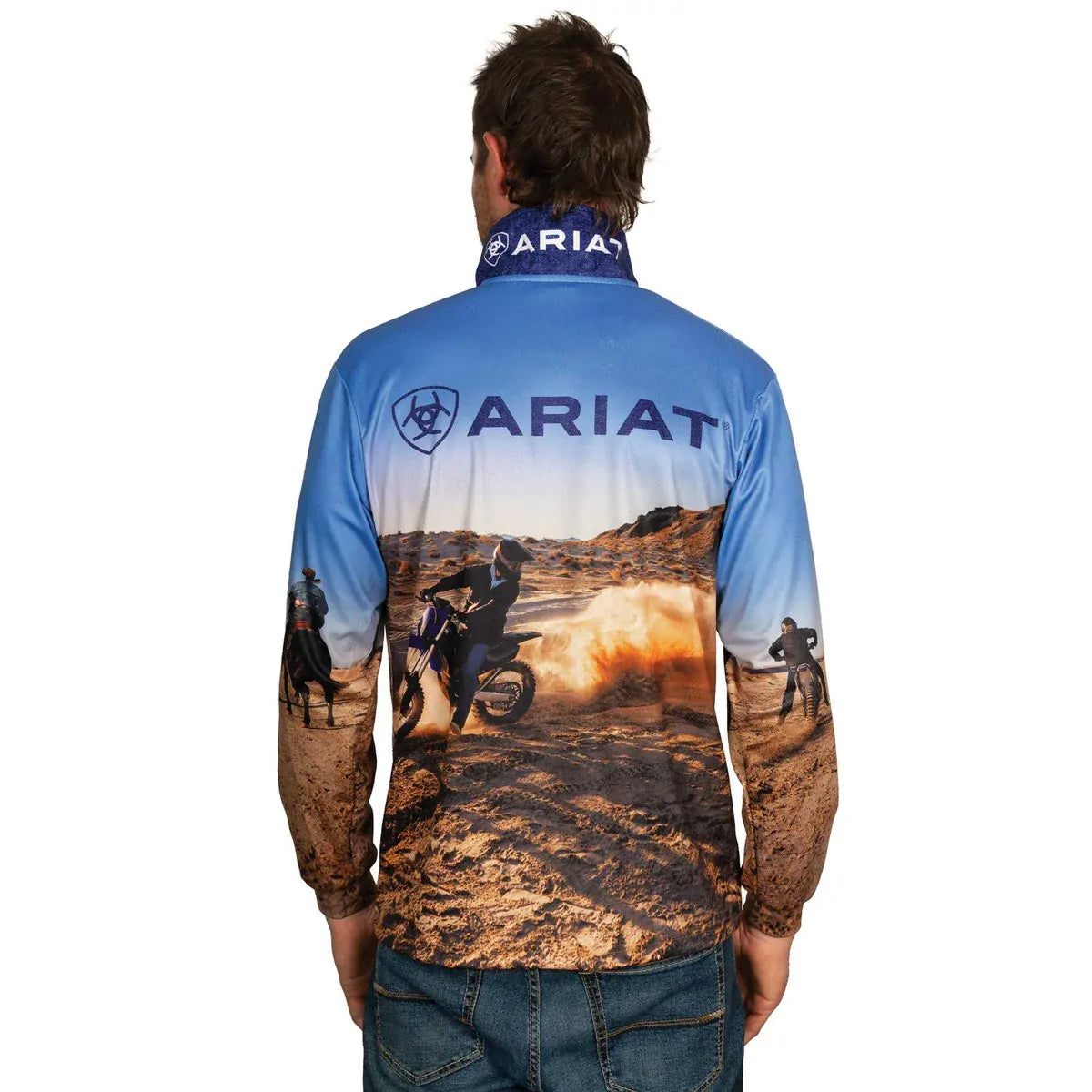 Ariat Unisex L/S Fishing Shirt (2014CLSP) Lets Ride