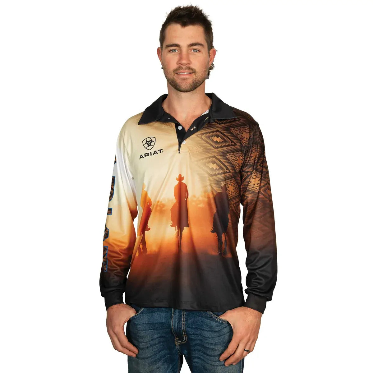 Ariat Unisex L/S Fishing Shirt (2011CLSP) Rodeo Roper