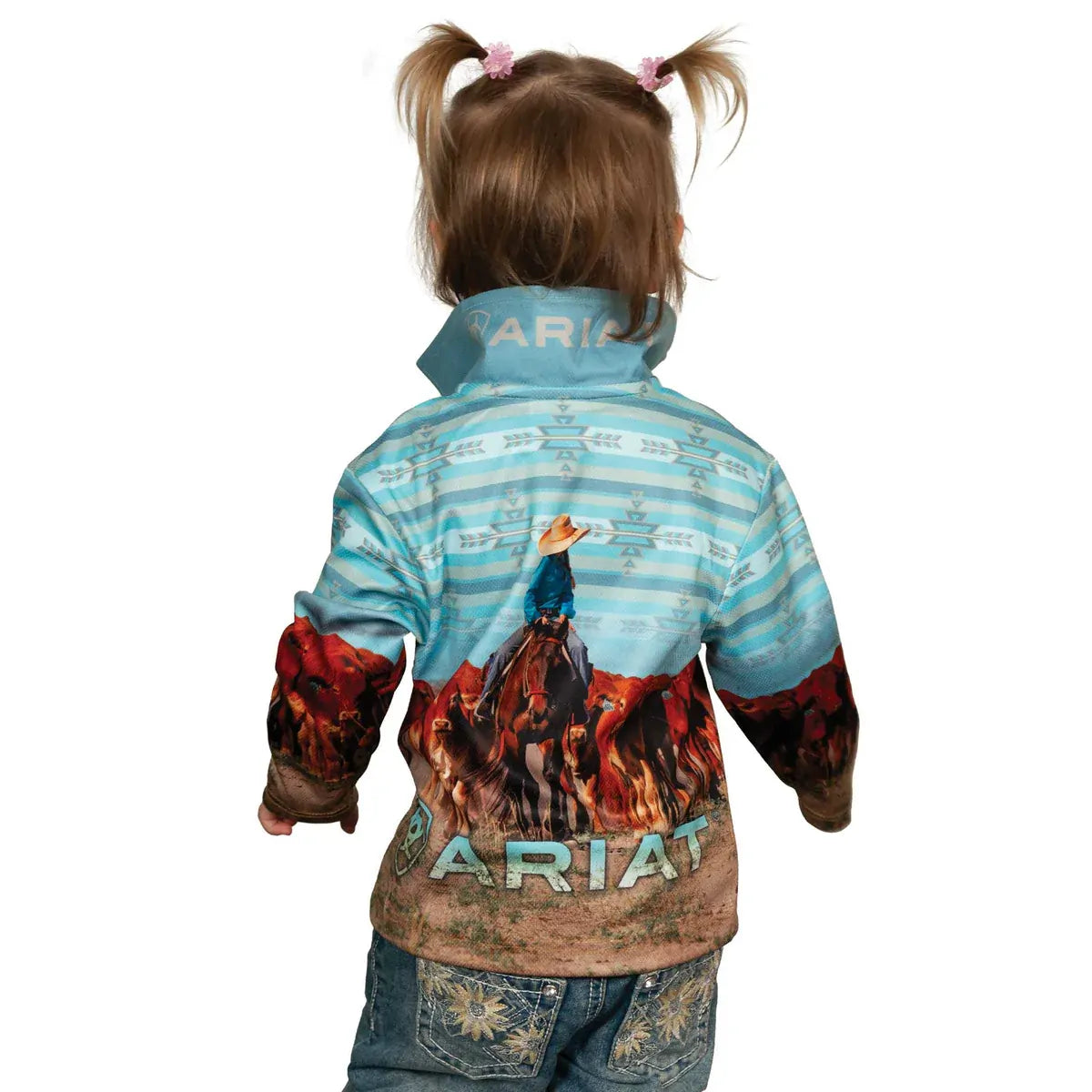 Ariat Childrens L/S Fishing Shirt (3007CLSP) Little Cowgirls