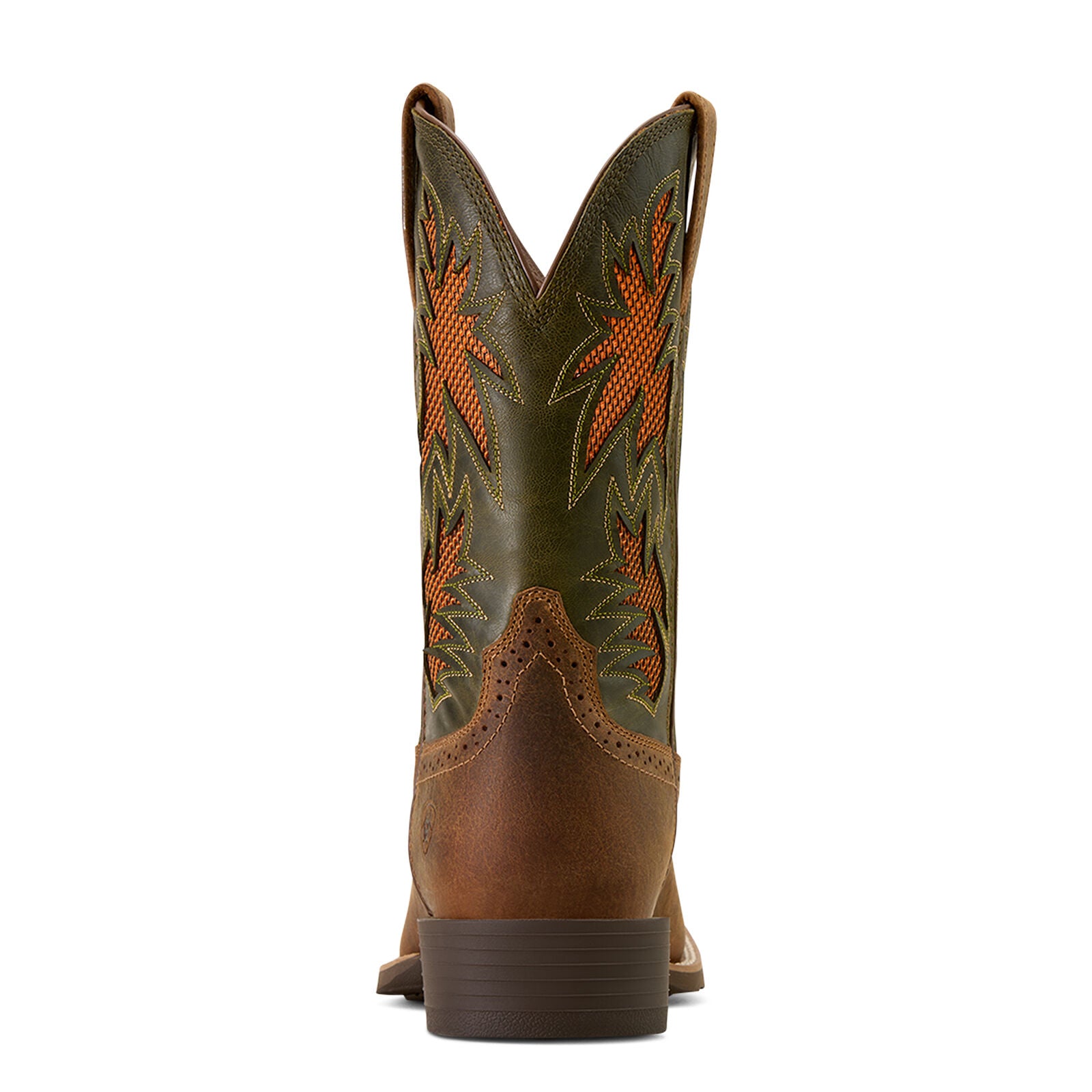 Ariat Mens Sport Cool VentTEK Wide Square Toe Western Boots (10074161) Buff Tan/Dusty Olive