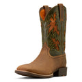 Ariat Mens Sport Cool VentTEK Wide Square Toe Western Boots (10074161) Buff Tan/Dusty Olive