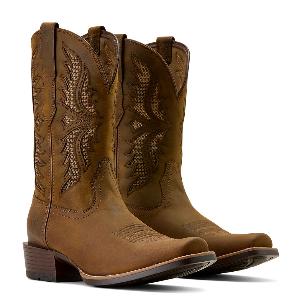 Ariat Mens Clearwater VentTEK Western Boots (10074234) Distressed Brown