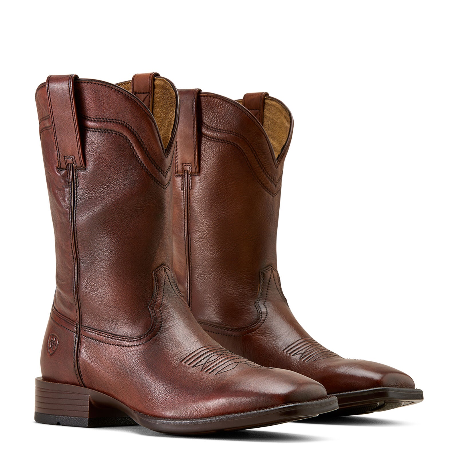 Ariat Mens Alden Wide Square Toe Western Boots (10074244) Honey Bee