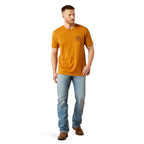Ariat Mens Big Bull Rider S/S Tee (10065899) Bone Brown