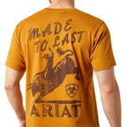 Ariat Mens Big Bull Rider S/S Tee (10065899) Bone Brown